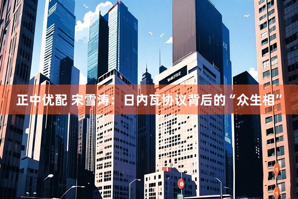 正中优配 宋雪涛：日内瓦协议背后的“众生相”